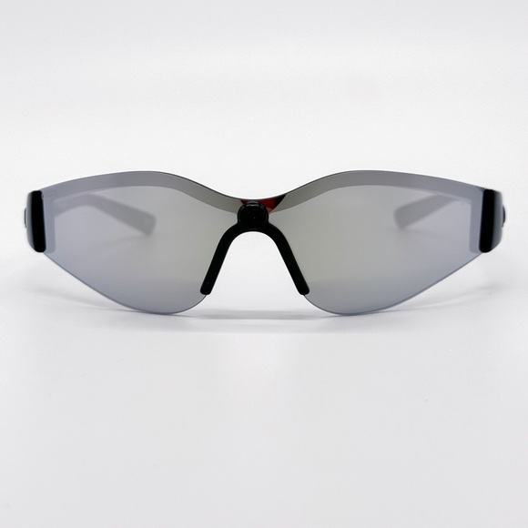 NEW GUCCI GG1651S 004 MASK BLACK SILVER UNISEX SUNGLASSES GUCCI - Picture 3 of 10